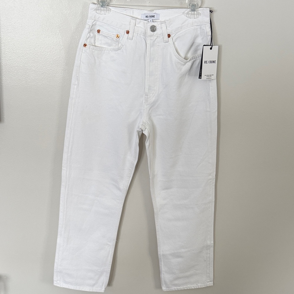 NWT Re/Done 70s Ultra High Rise Stove Pipe Jeans Size 24